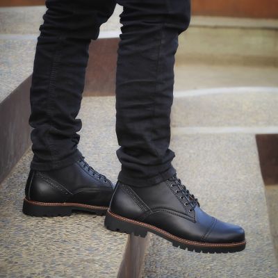 Sepatu Boots Accoustic Black