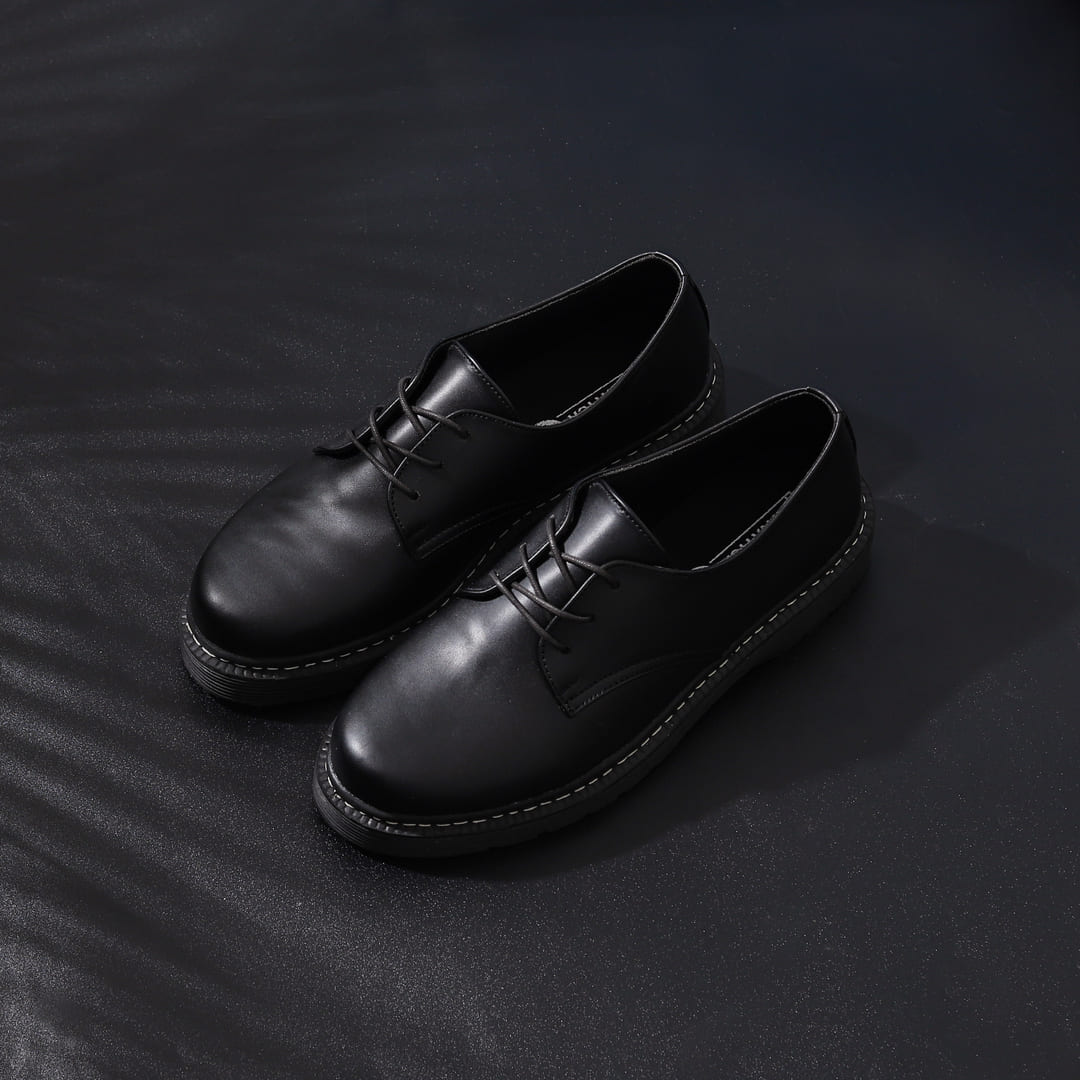 Sepatu kerja pantofel formal hitam kantor pria Gealish Black